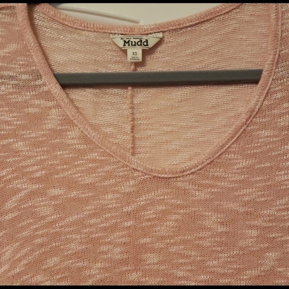 Mudd Light pink sweater, stretchy XS - Picture 2 of 4